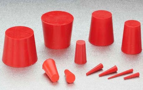 TAPPI CONICI ROSSI IN GOMMA